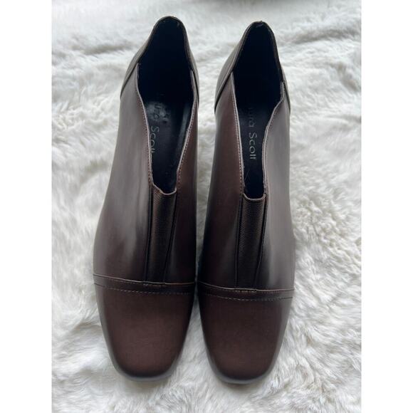 Laura Scott brown booties size 9 - Picture 3 of 6